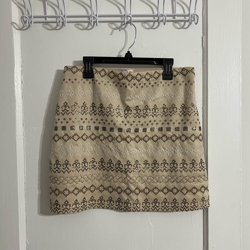 Sequined Mini Skirt